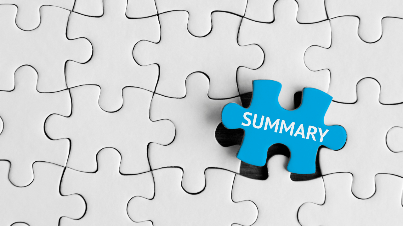 summaryと書かれたパズル