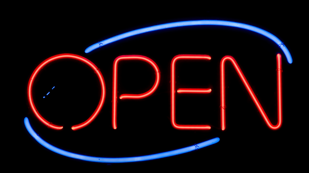 openの文字