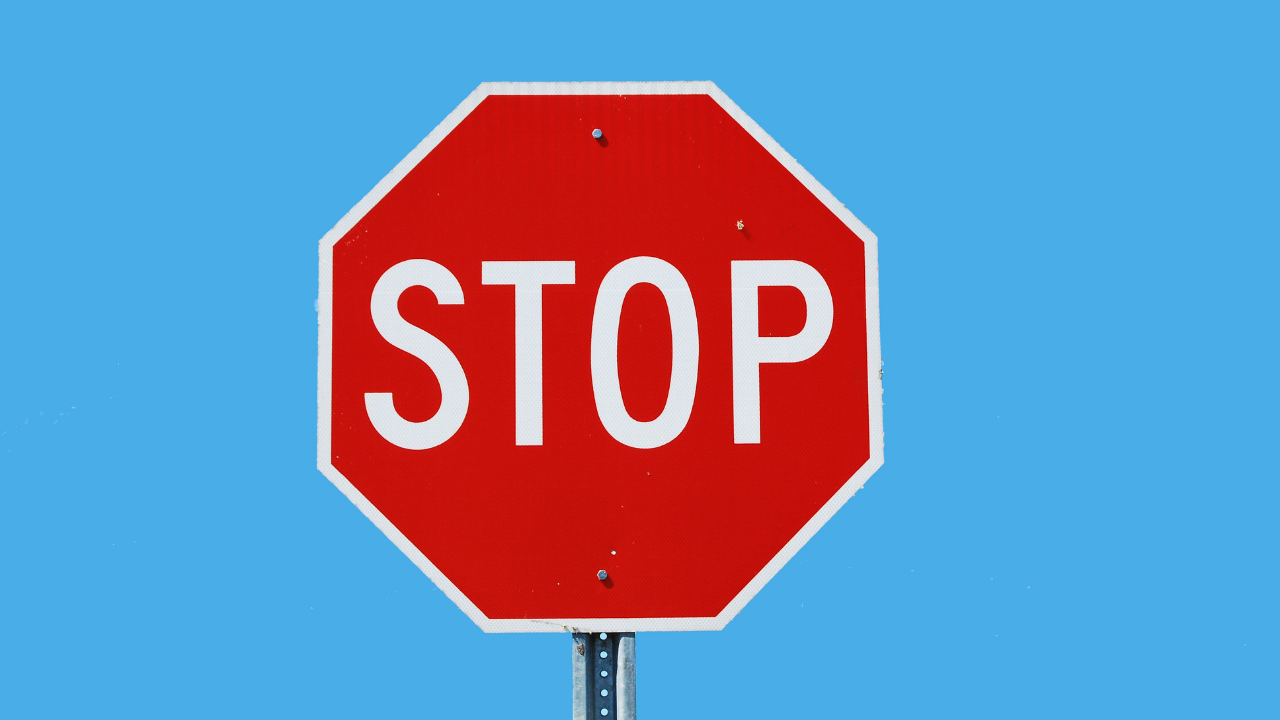 stopの標識